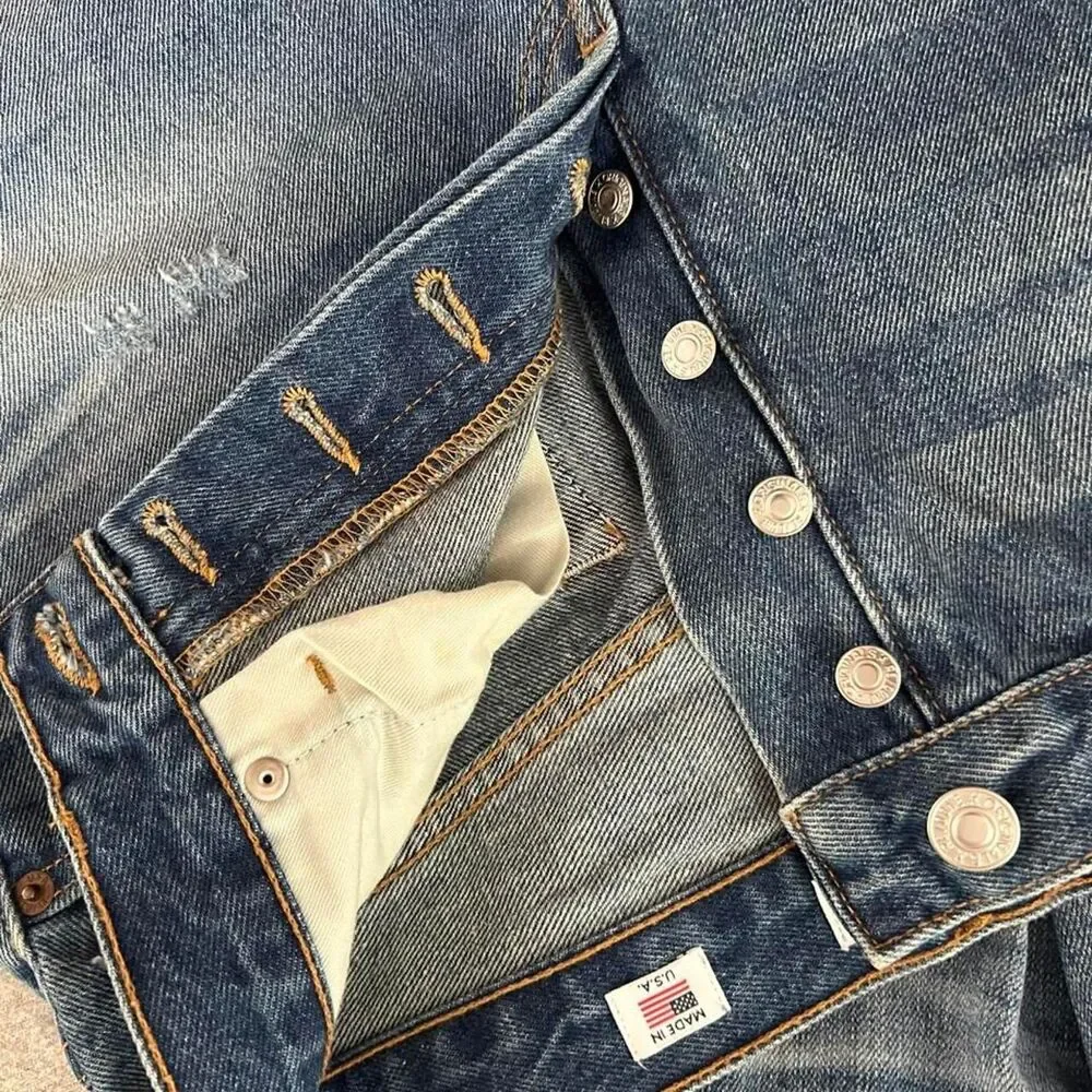 Re/Done Bermuda Denim Shorts